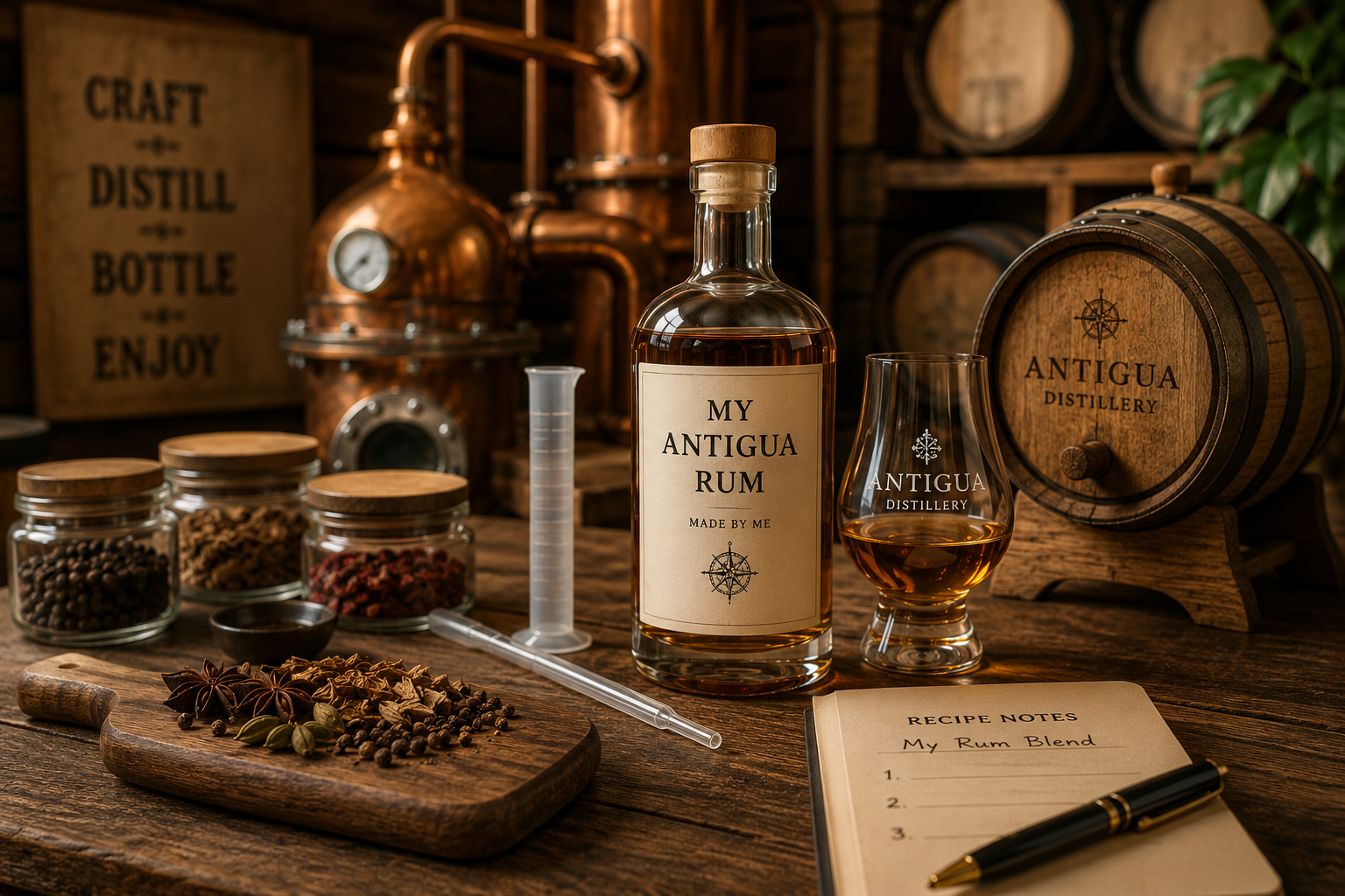 Karibischen Rum auf Antigua selber machen